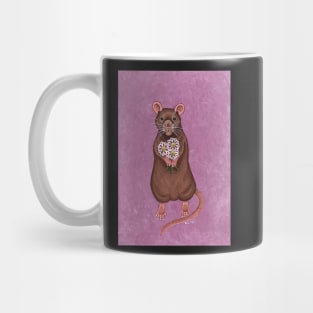 Rat and Flowers Mug